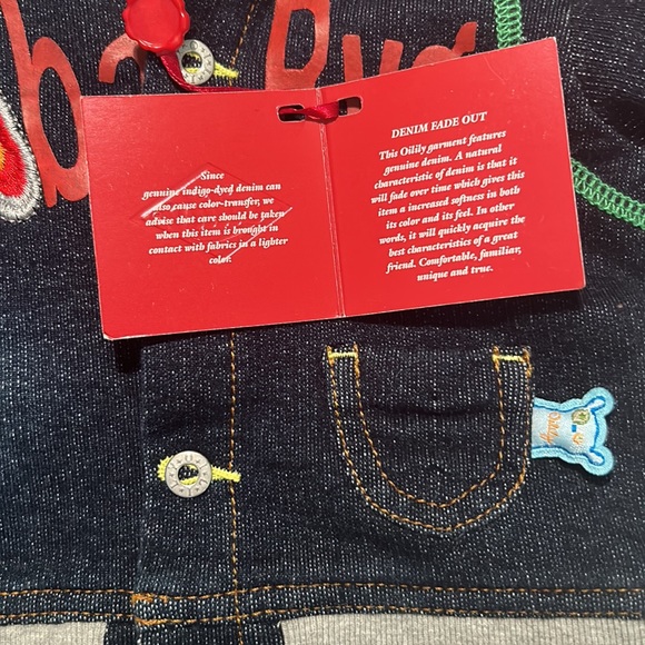 Oilily ~New~Indigo Knit Goba Byg Jacket in 62 (about 4 months) - Picture 9 of 11